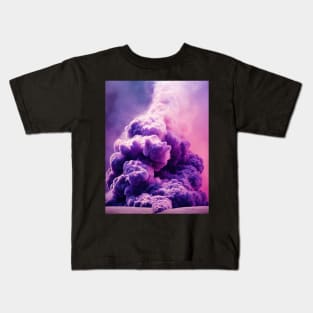 purple smoke Kids T-Shirt